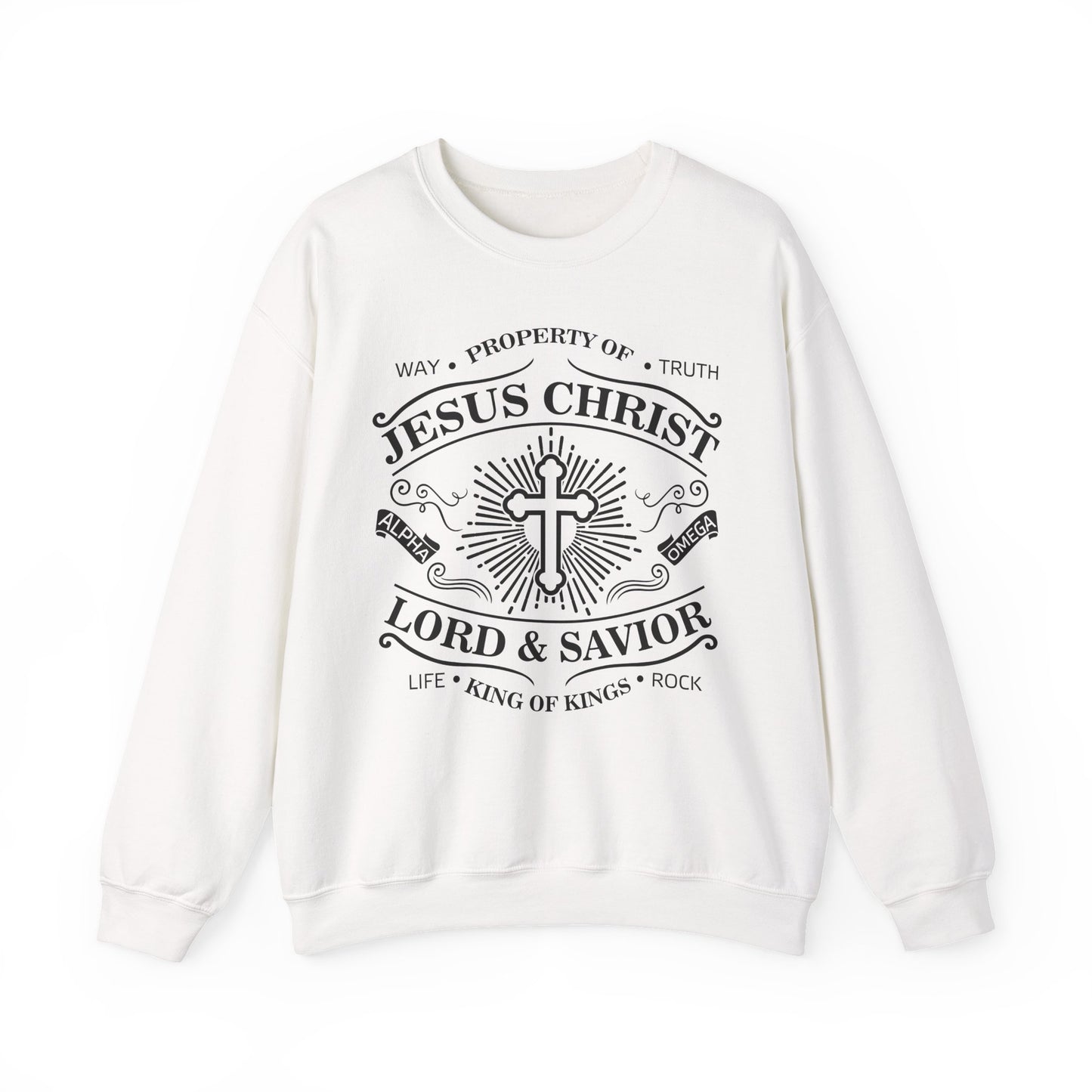 Jesus Christ Lord & Savior Faith Crewneck Sweatshirt