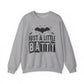 Just a Little Batty Halloween Crewneck Sweatshirt - Samberule