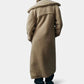 Women’s Long Winter Coat with Turn-Down Collar - Samberule