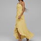 Avery - Asymmetric Pleated Dress - Samberule
