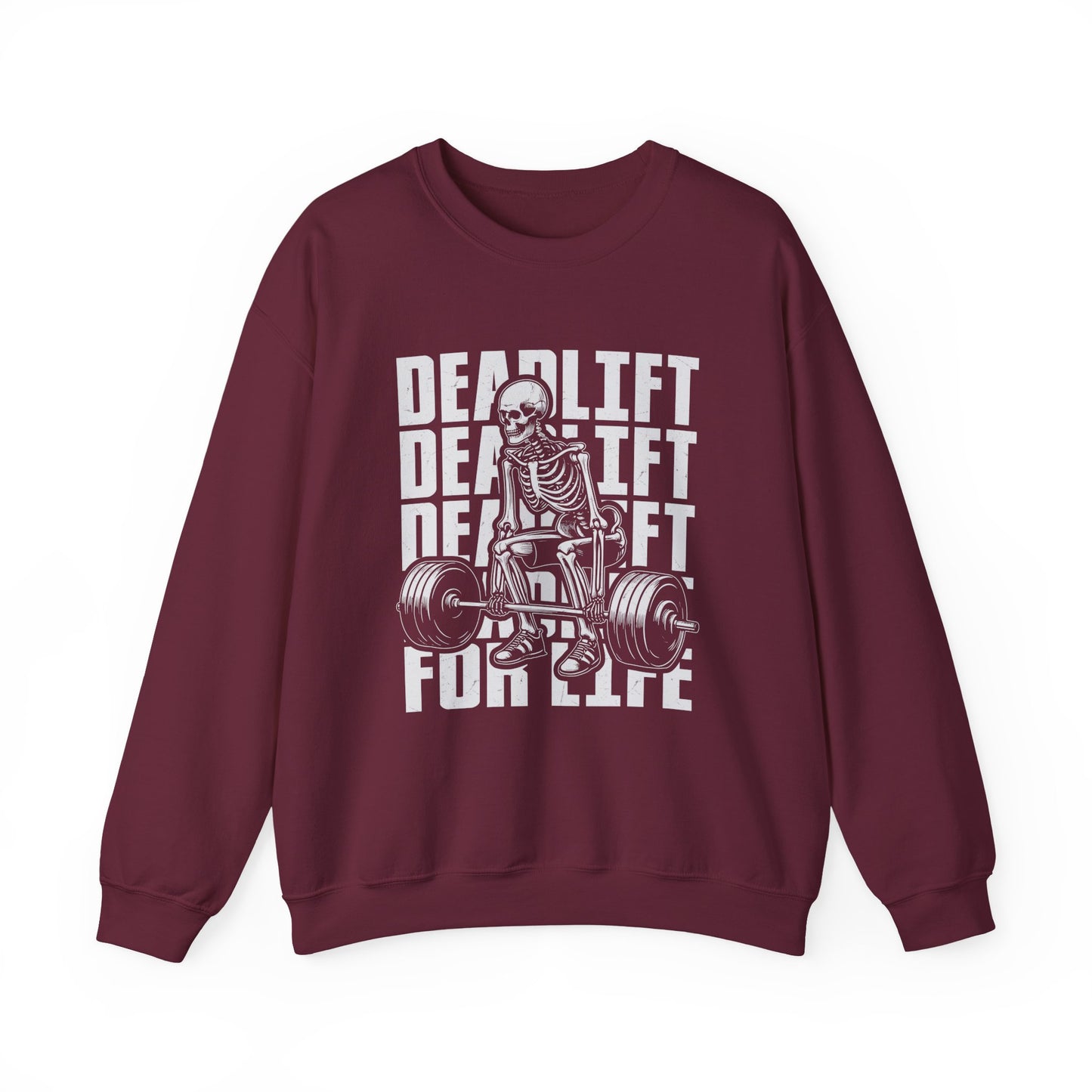 Skeleton Deadlift Gym Crewneck Sweatshirt