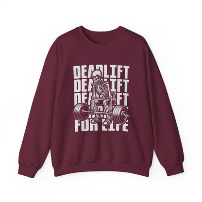 Skeleton Deadlift Gym Crewneck Sweatshirt