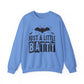Just a Little Batty Halloween Crewneck Sweatshirt - Samberule