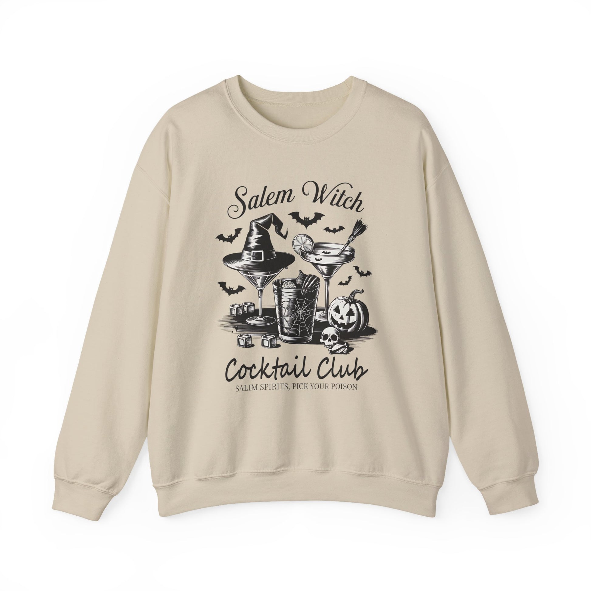 Salem Witch Cocktail Club Halloween Crewneck Sweatshirt - Samberule