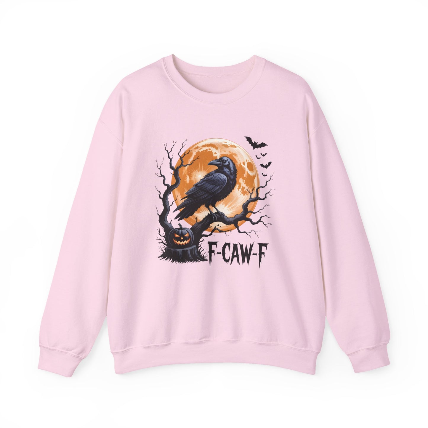 Black Crow F-Caw-F Halloween Crewneck Sweatshirt - Samberule