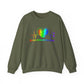 Rainbow Heart Mental Health Crewneck Sweatshirt