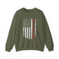 "Faith Over Fear American Flag' Faith Crewneck Sweatshirt