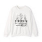 Floral Strength Mental Health Crewneck Sweatshirt