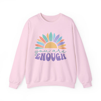 You Are Enough Mental Health Crewneck Sweatshirt