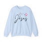 Jesus Floral Faith Crewneck Sweatshirt