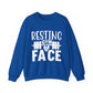 Resting Gym Face Gym Crewneck Sweatshirt