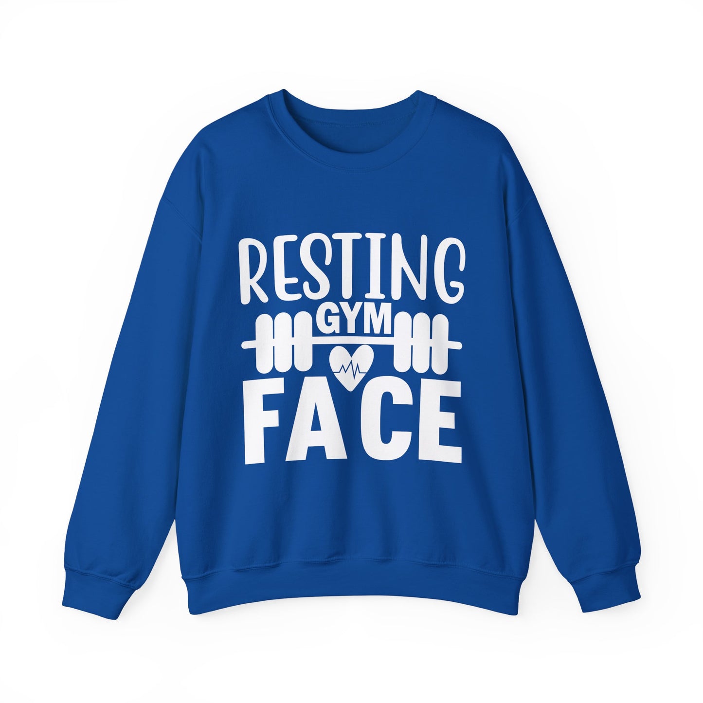 Resting Gym Face Gym Crewneck Sweatshirt