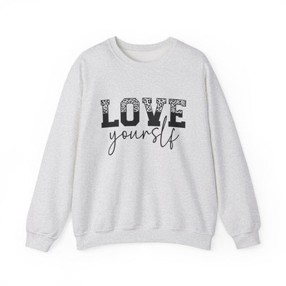 Love Yourself Motivational Crewneck Sweatshirt