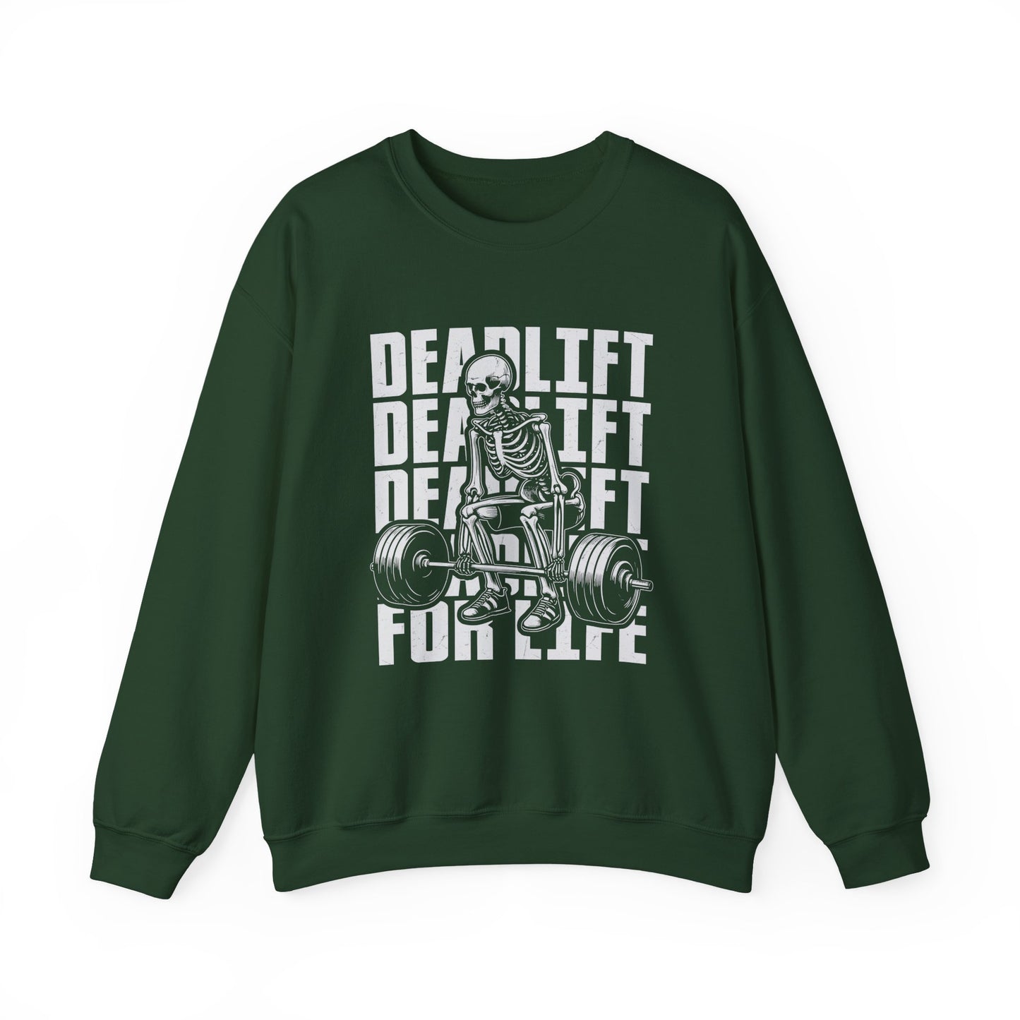 Skeleton Deadlift Gym Crewneck Sweatshirt