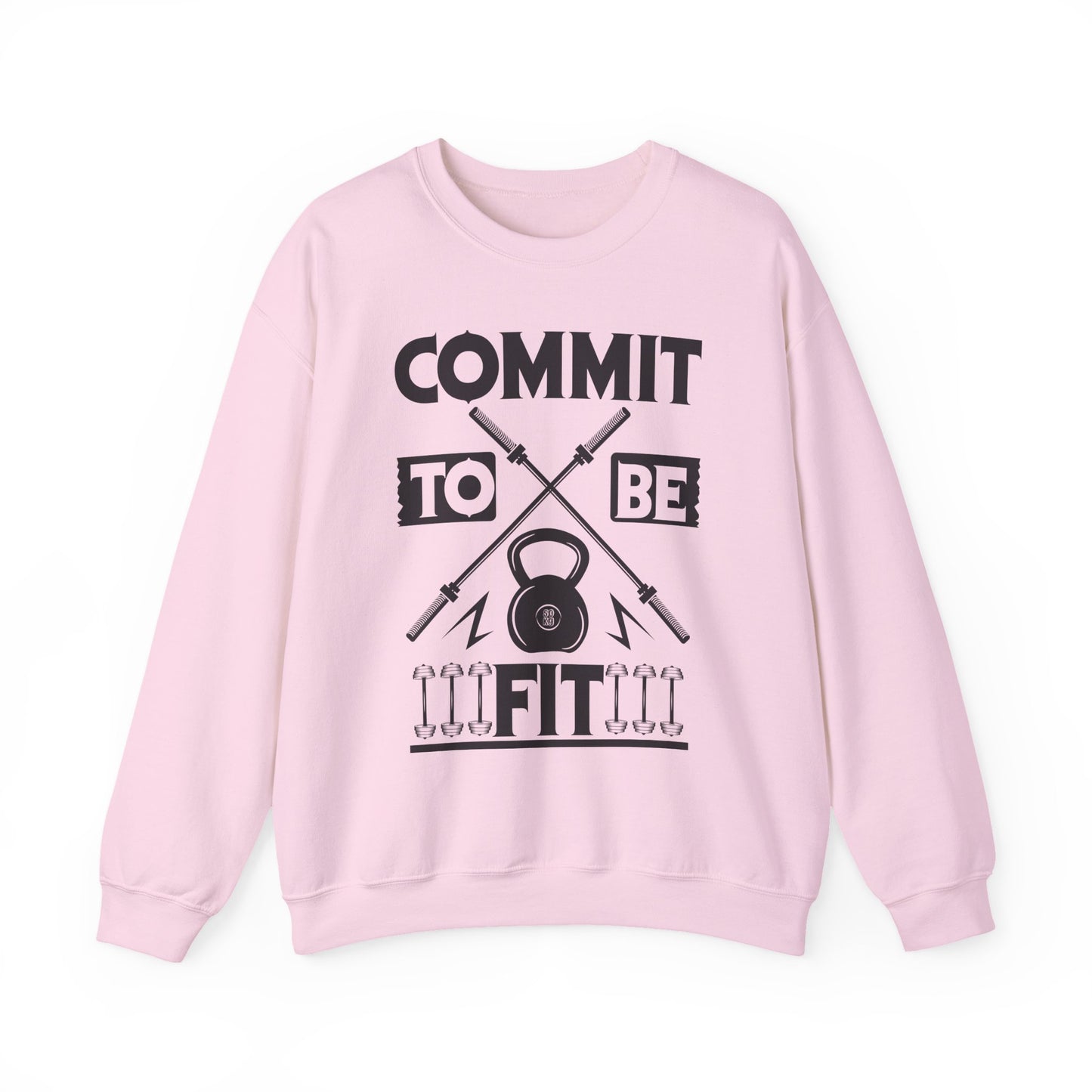 Commit To Be Fit Gym Crewneck Sweatshirt
