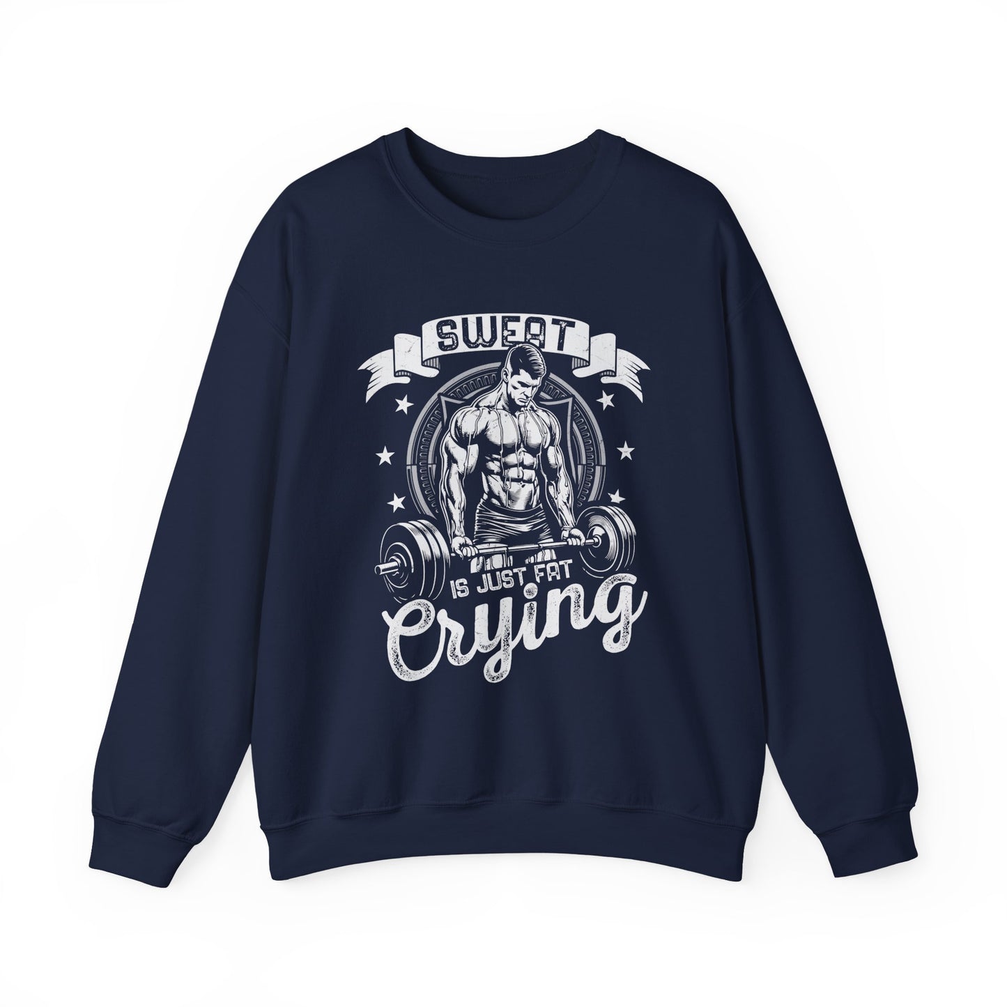 Sweet Is Fat Crying Gym Crewneck Sweatshirt