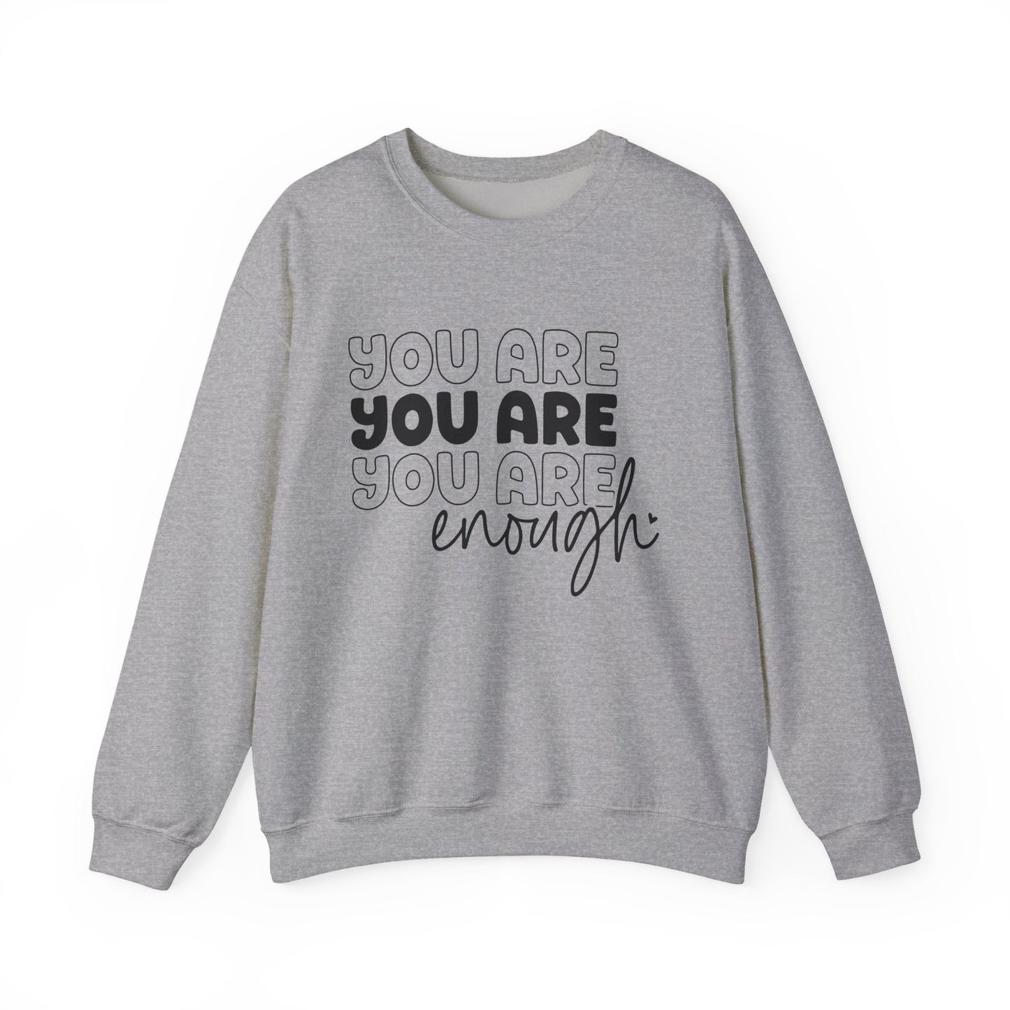You Are Enough Mental Health Crewneck Sweatshirt