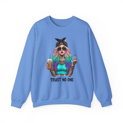 Trust No One Sarcasm Crewneck Sweatshirt