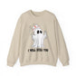 Playful Ghost Nurse Halloween Crewneck Sweatshirt - Samberule