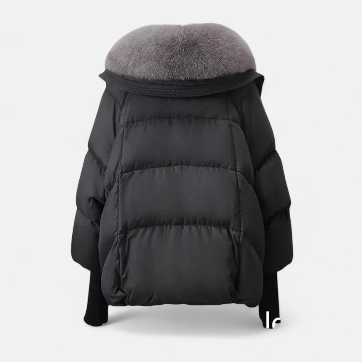 Women’s Puffer Jacket with Fur-Collar - Samberule