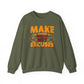 Make Muscles Not Excuses Gym Crewneck Sweatshirt