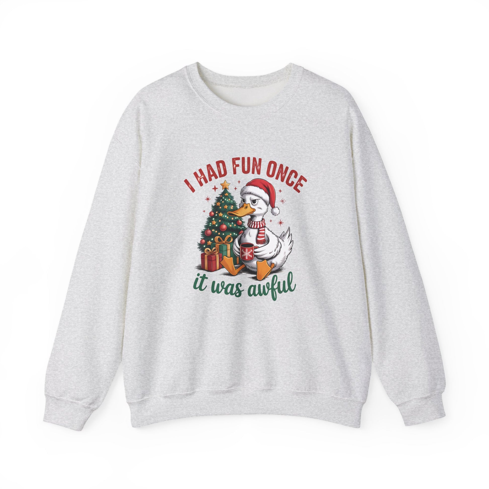I Had Fun Once It Was Awful Christmas Crewneck Sweatshirt - Samberule
