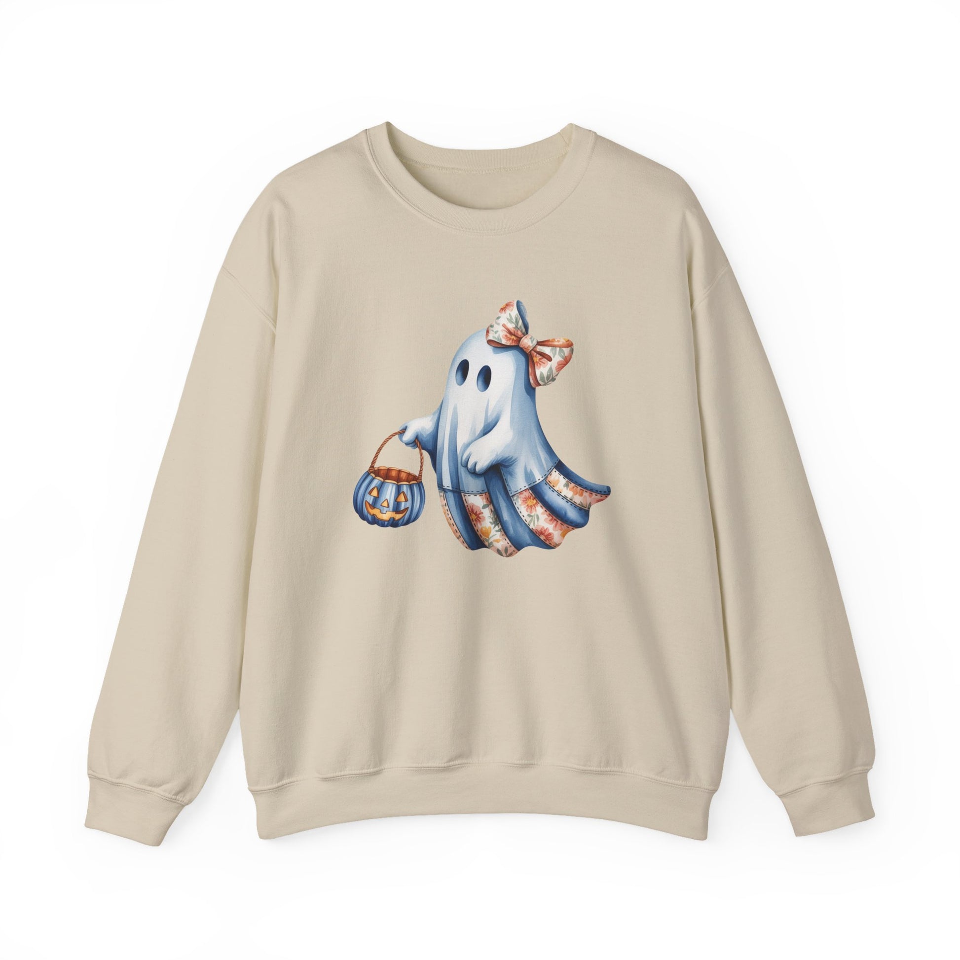 Adorable Ghost Halloween Crewneck Sweatshirt - Samberule