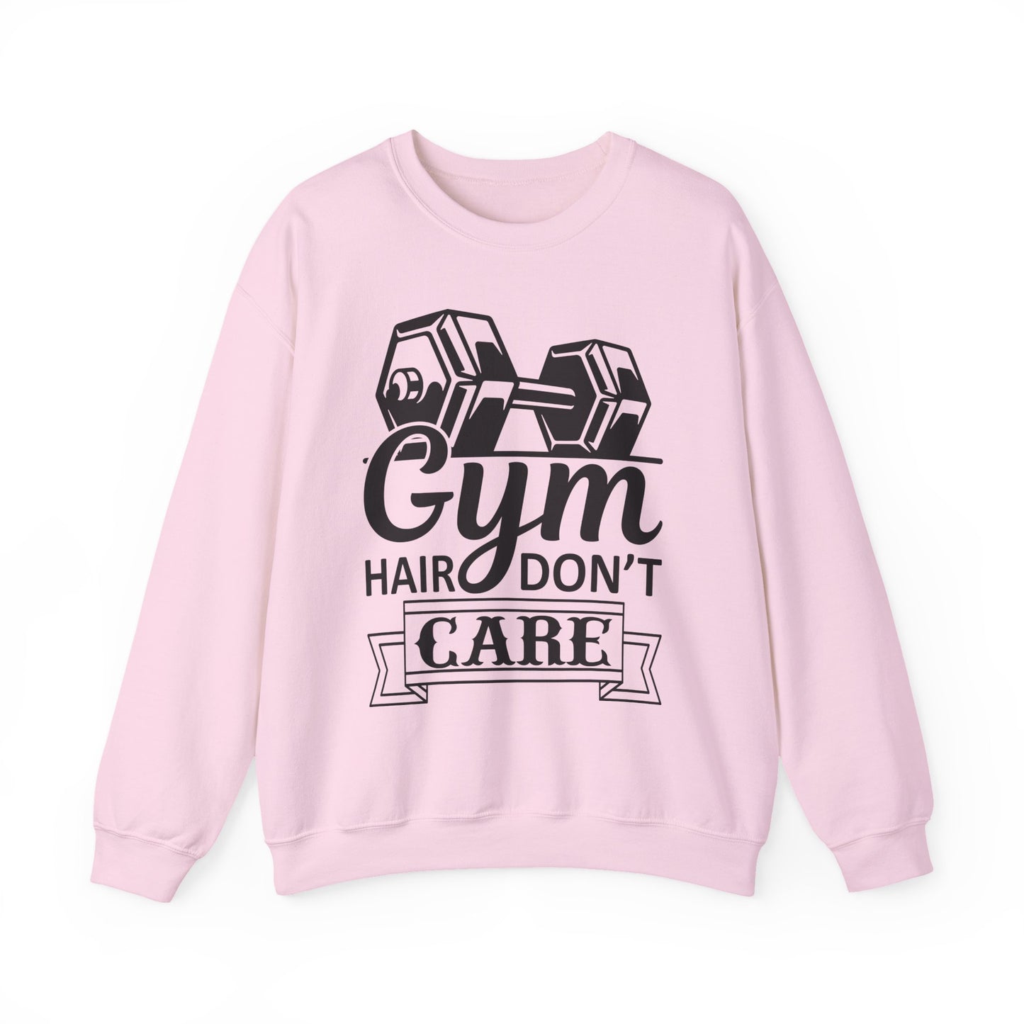 Gym Hair Don't Care Gym Crewneck Sweatshirt