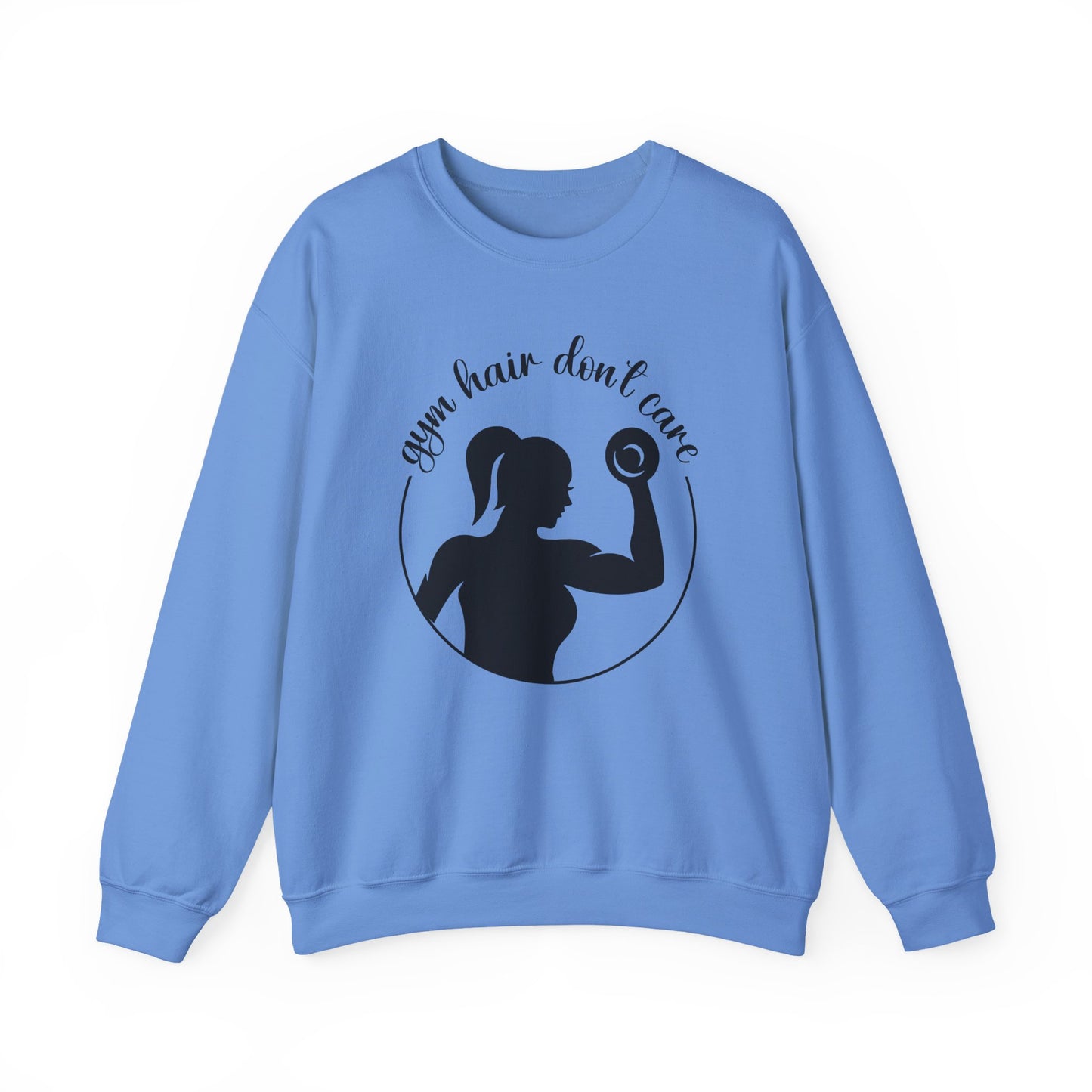 Gym Hair Don't Care Gym Crewneck Sweatshirt