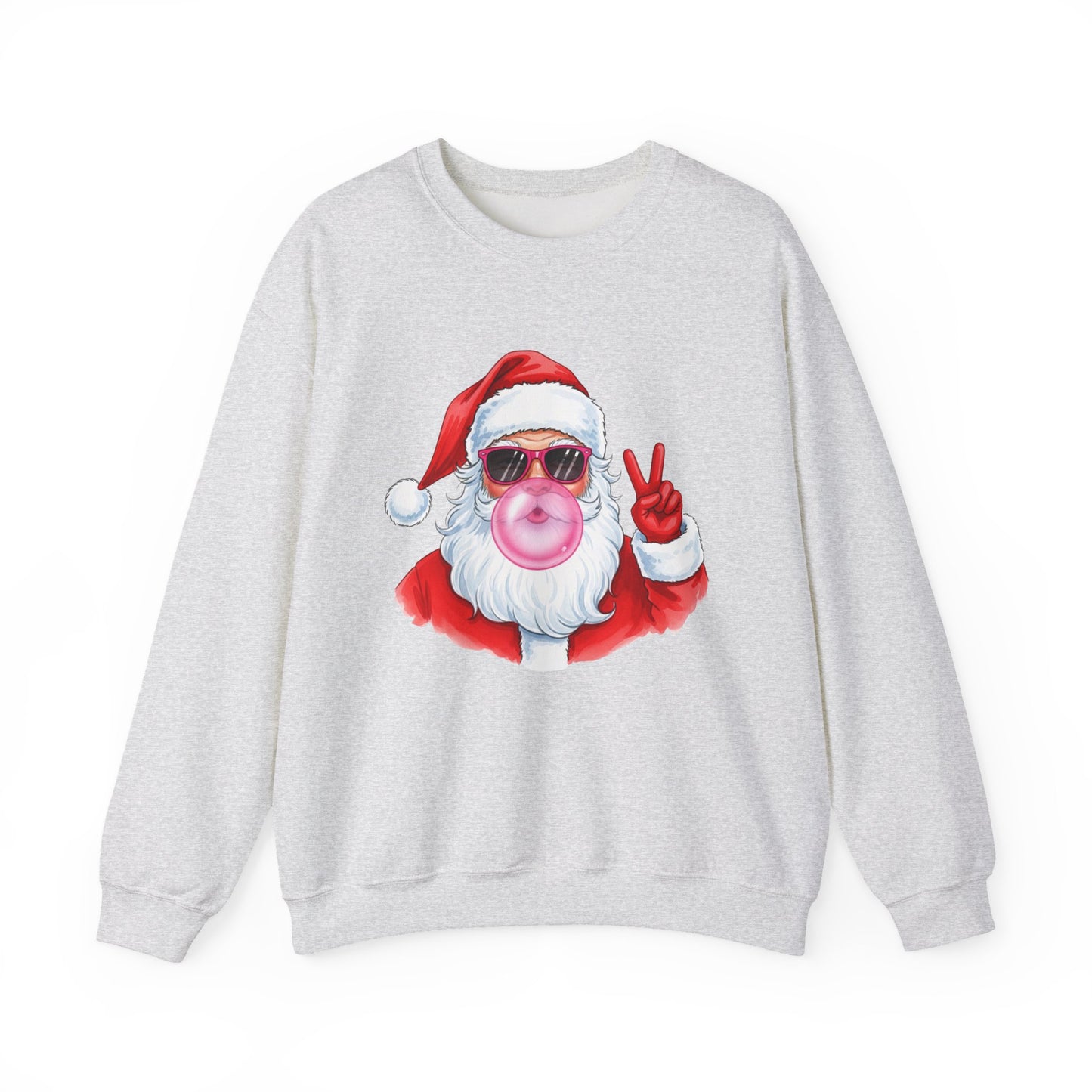 Santa Peace Christmas Crewneck Sweatshirt