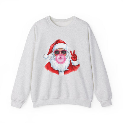 Santa Peace Christmas Crewneck Sweatshirt