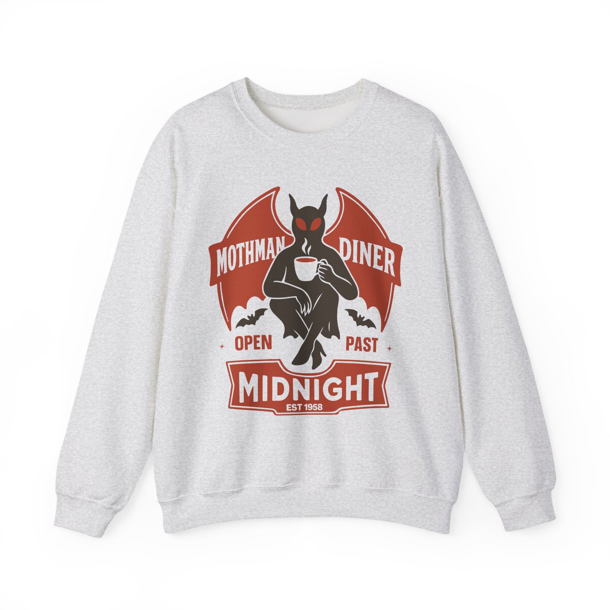 Mothman Diner Halloween Crewneck Sweatshirt - Samberule