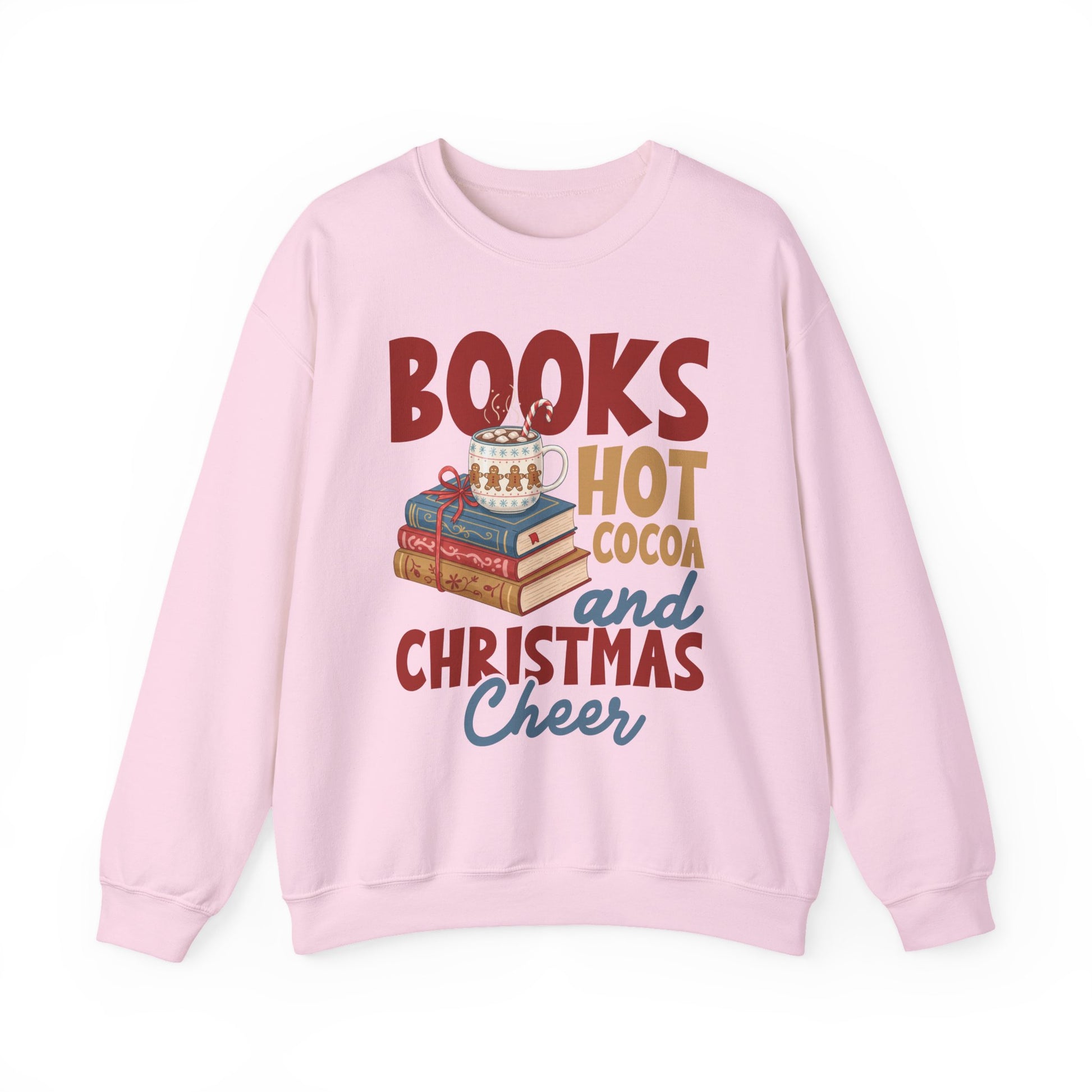 Books Hot Cocoa And Christmas Crewneck Sweatshirt - Samberule