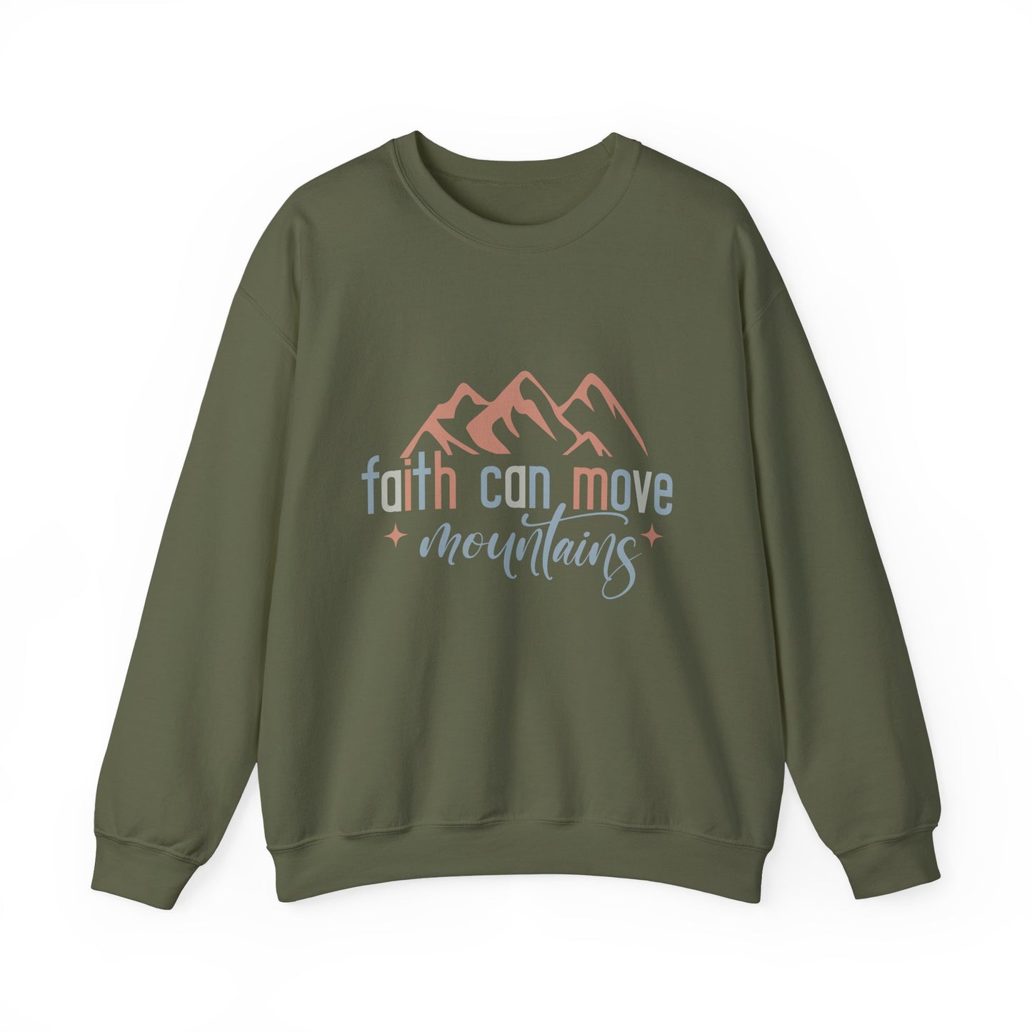 Faith Can Move Mountains Faith Crewneck Sweatshirt
