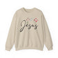 Jesus Floral Faith Crewneck Sweatshirt