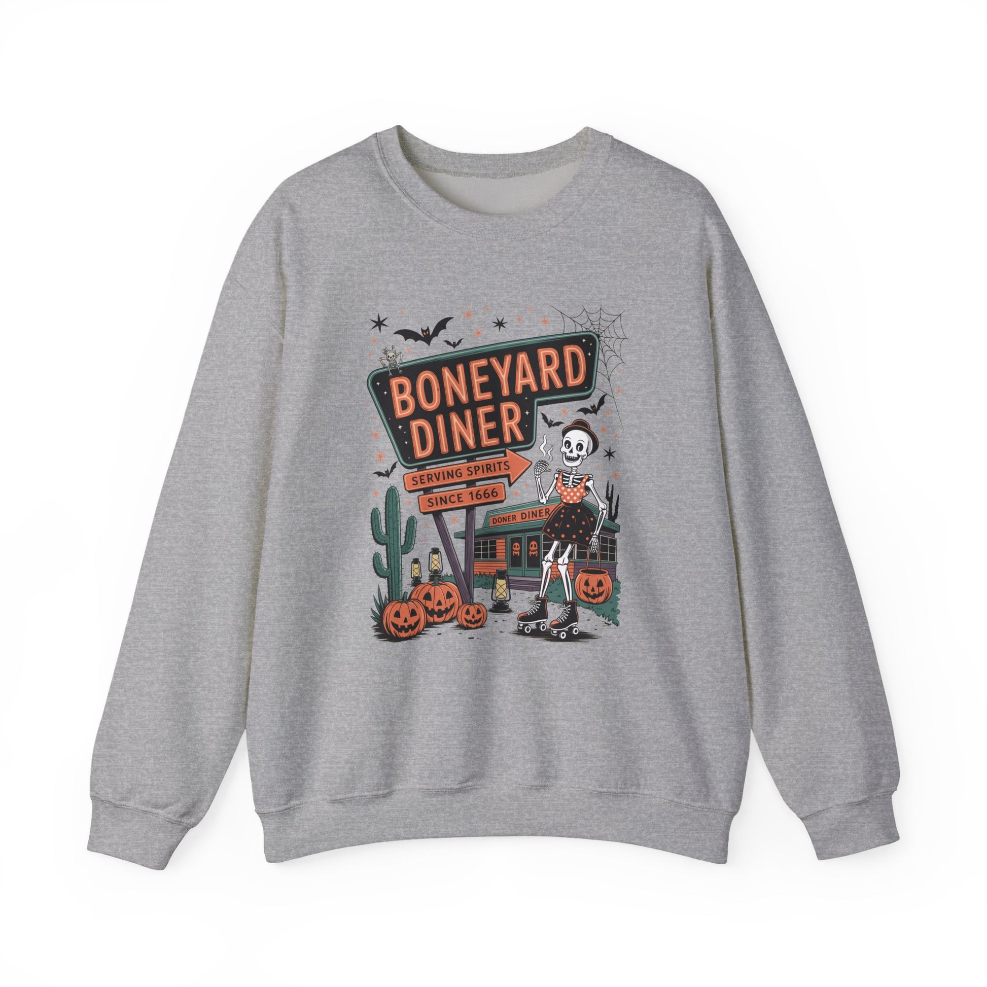 Boneyard Diner Halloween Crewneck Sweatshirt - Samberule