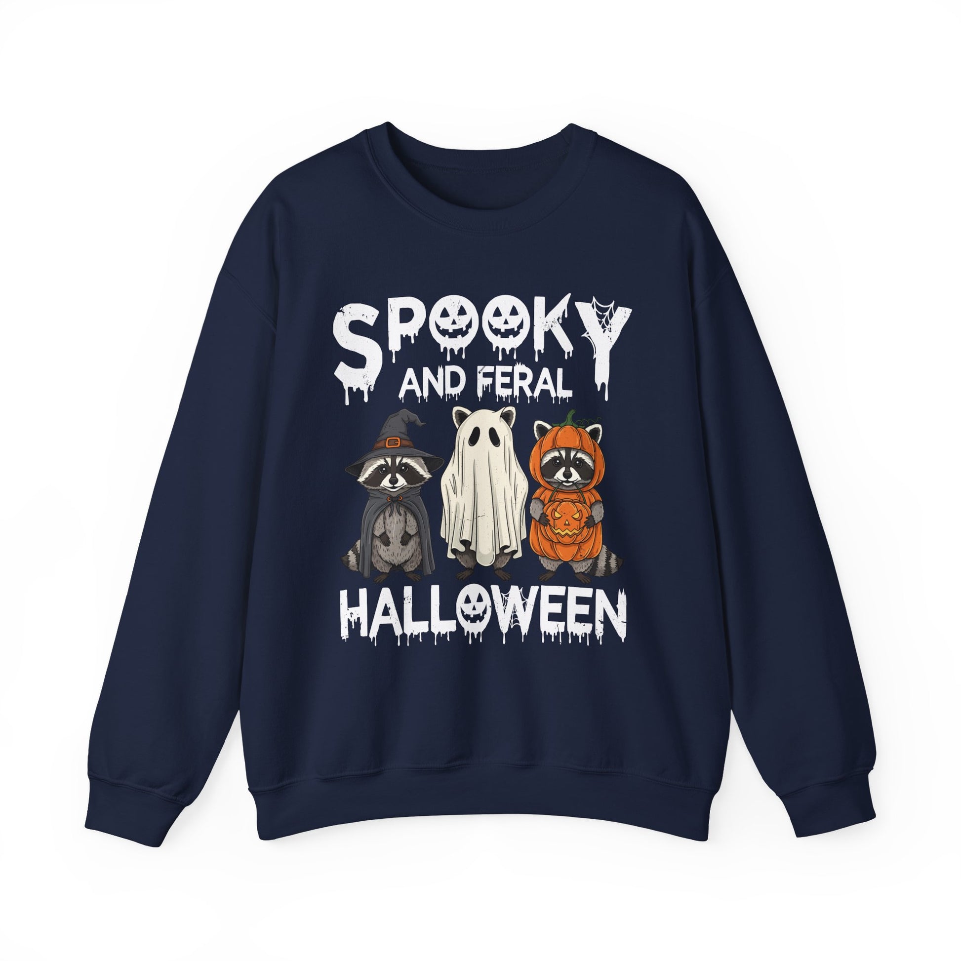 Spooky and Feral Halloween Crewneck Sweatshirt - Samberule
