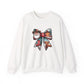 Santa Bow Christmas Crewneck Sweatshirt - Samberule