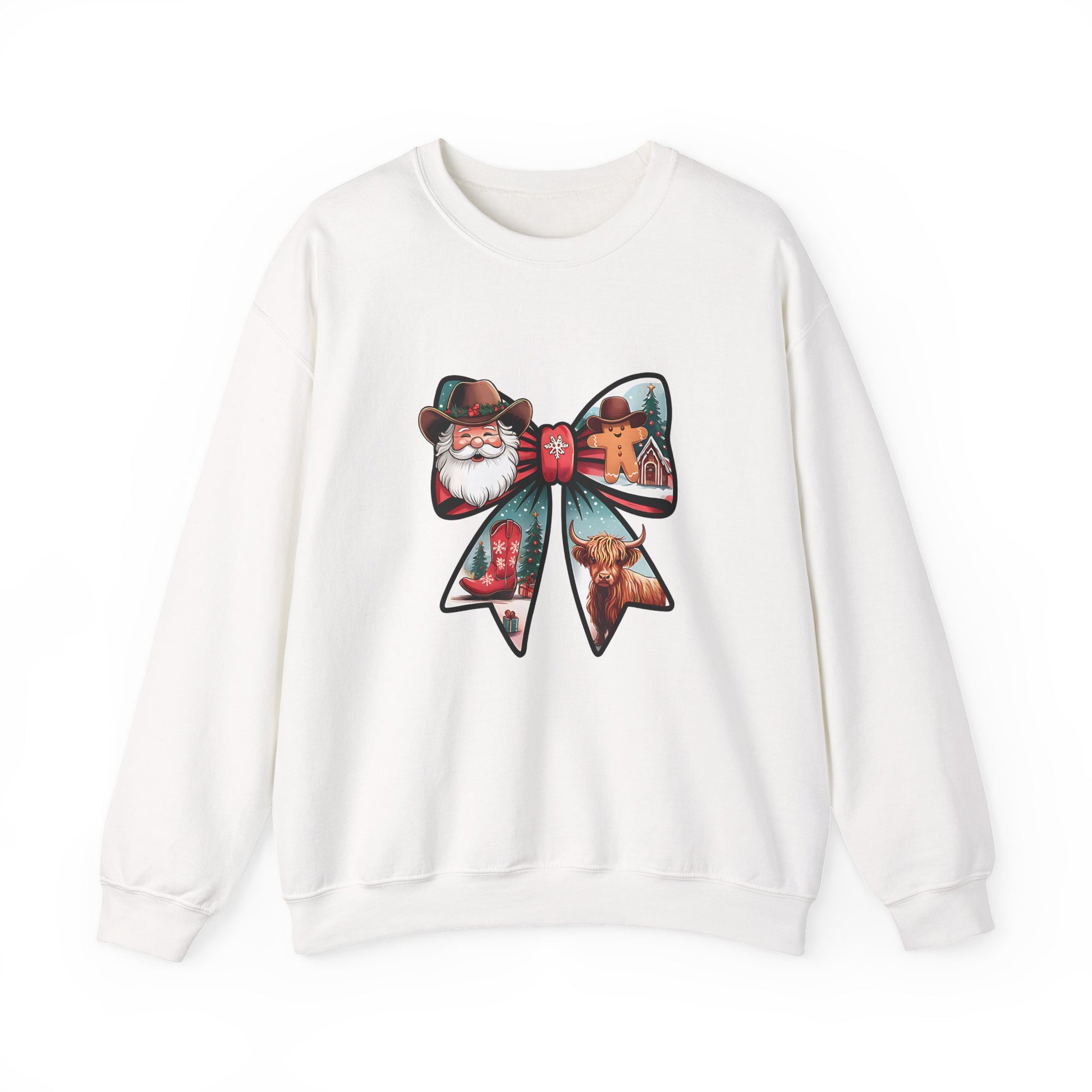 Santa Bow Christmas Crewneck Sweatshirt - Samberule