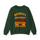 School is Important but Muscles are Importanter Gym Crewneck Sweatshirt