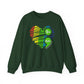 Colorful Pride Heart Mental Health Crewneck Sweatshirt
