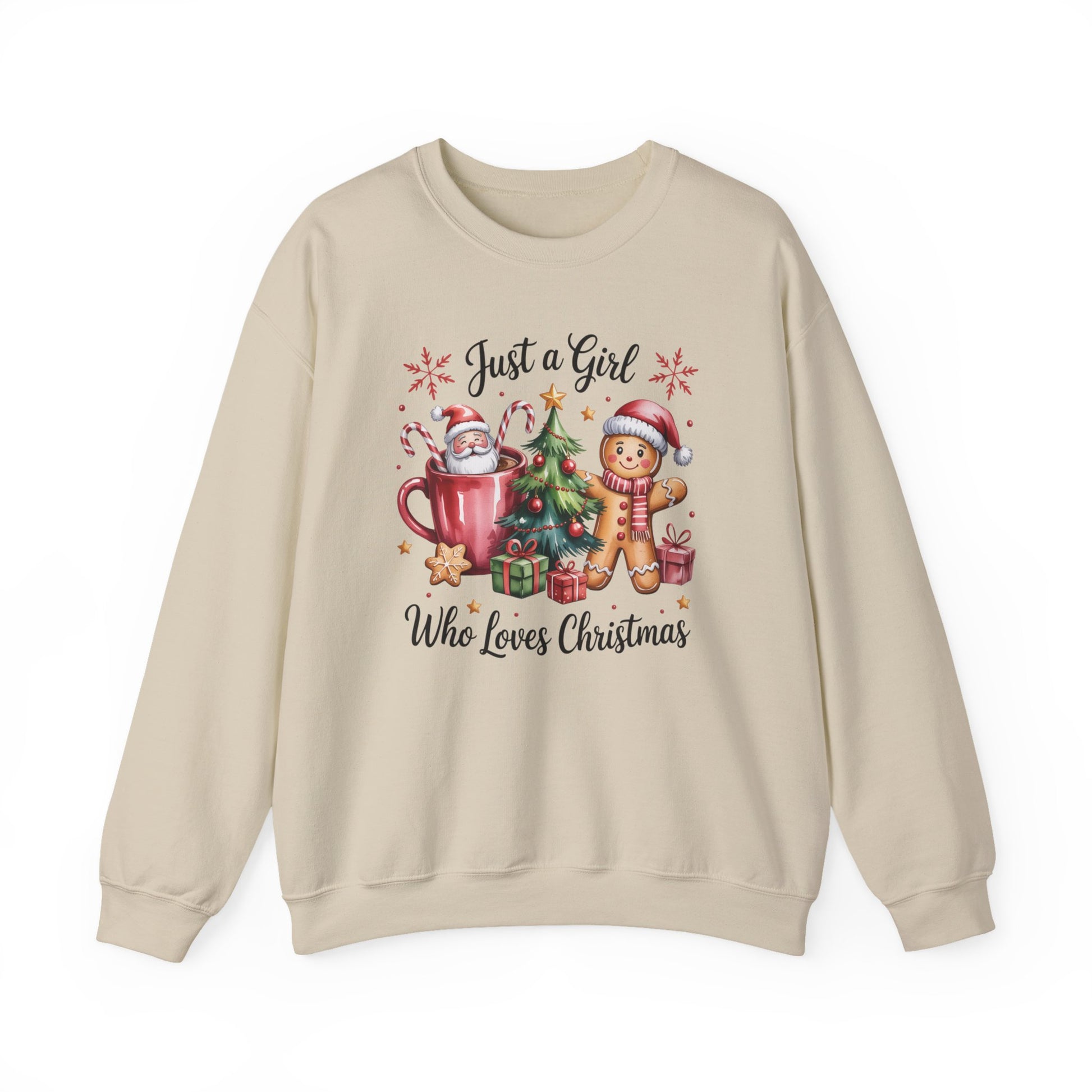 Just a Girl Who Loves Christmas Crewneck Sweatshirt - Samberule