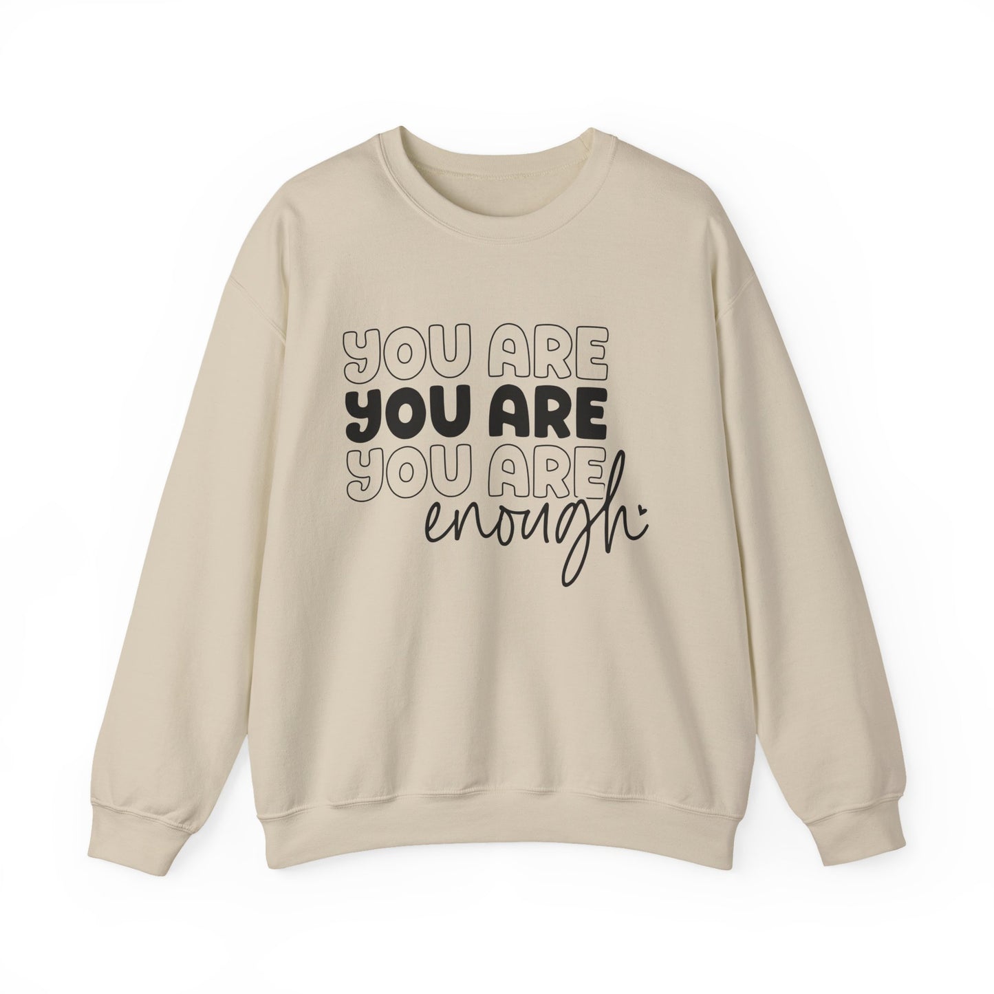 You Are Enough Mental Health Crewneck Sweatshirt