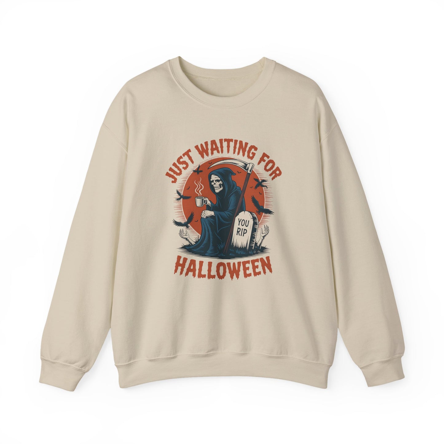 Just Waiting for Halloween Crewneck Sweatshirt - Samberule