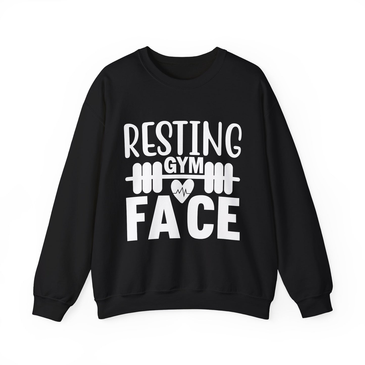Resting Gym Face Gym Crewneck Sweatshirt