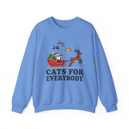 Cats For Everybody Christmas Crewneck Sweatshirt - Samberule
