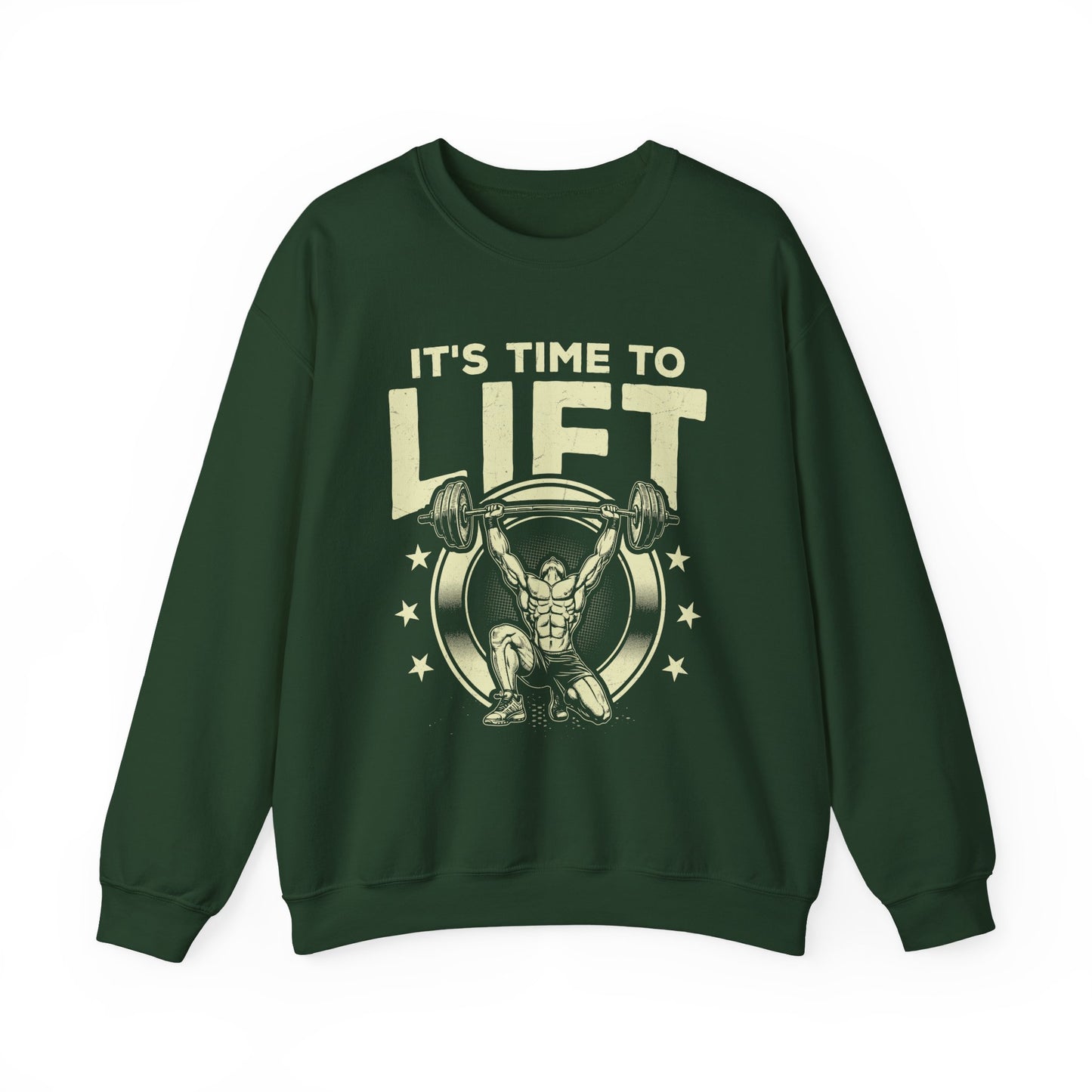 It's Time To Lift Gym Crewneck Sweatshirt