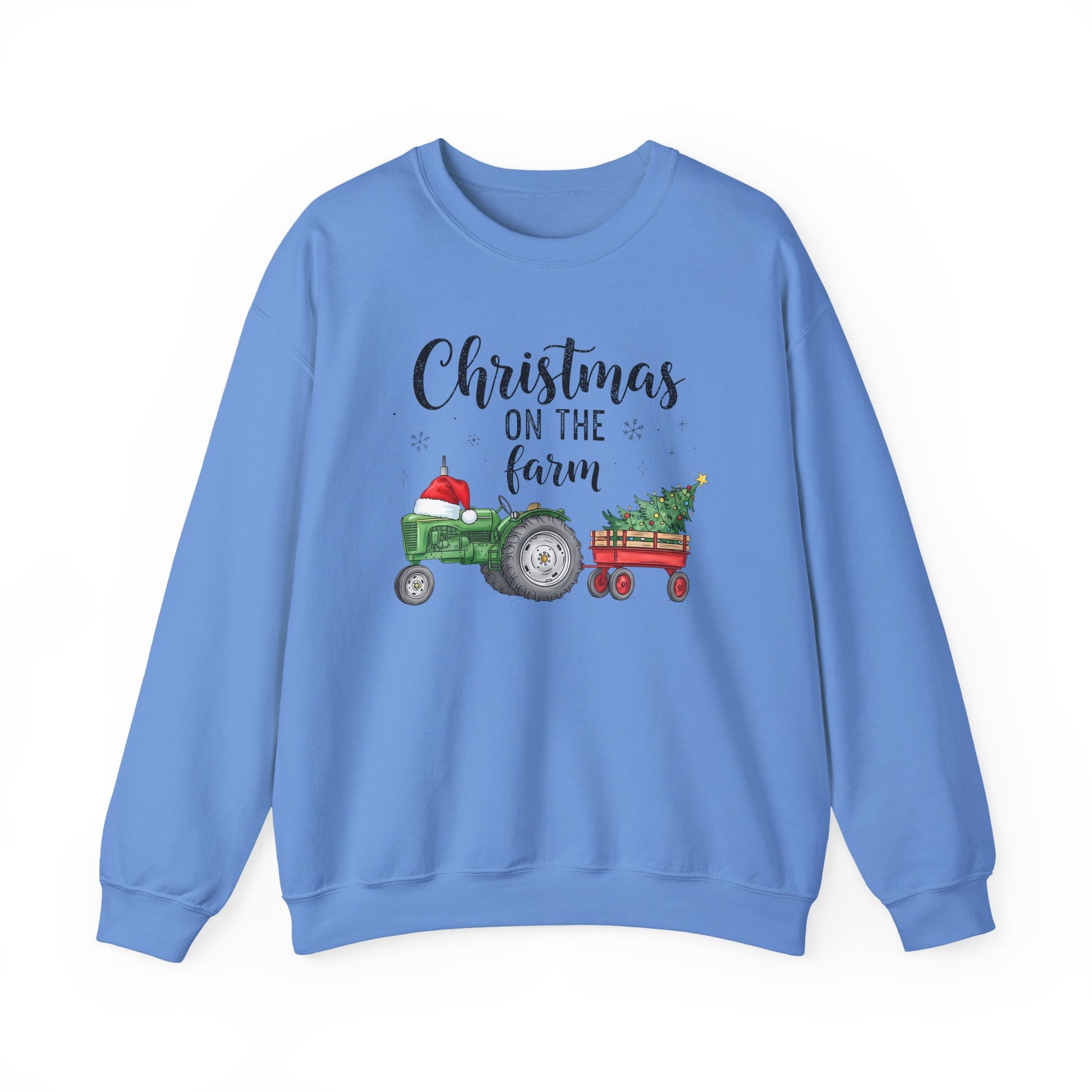 Christmas on the Farm Sweatshirt Christmas Crewneck Sweatshirt - Samberule