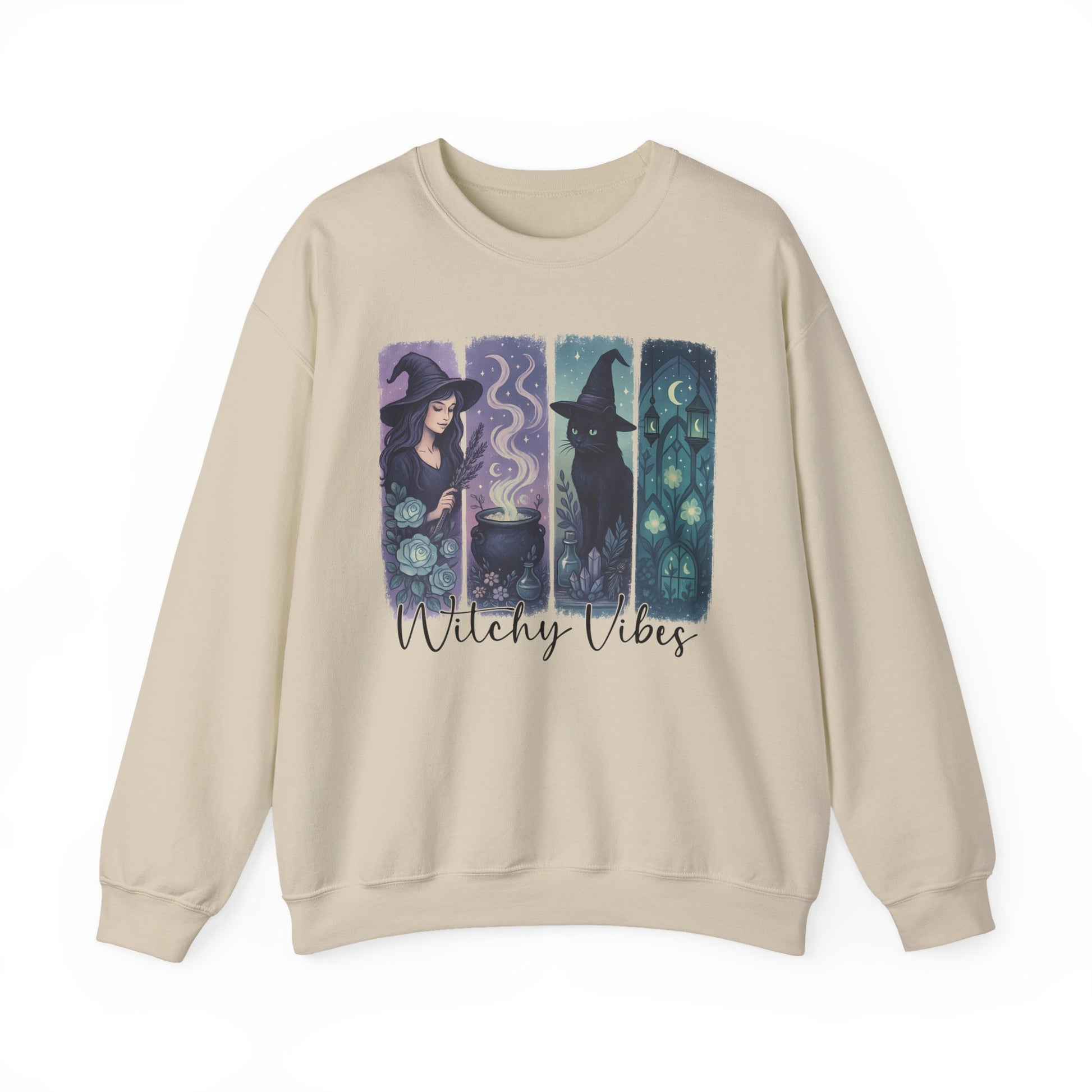 Witchy Vibes Halloween Crewneck Sweatshirt - Samberule