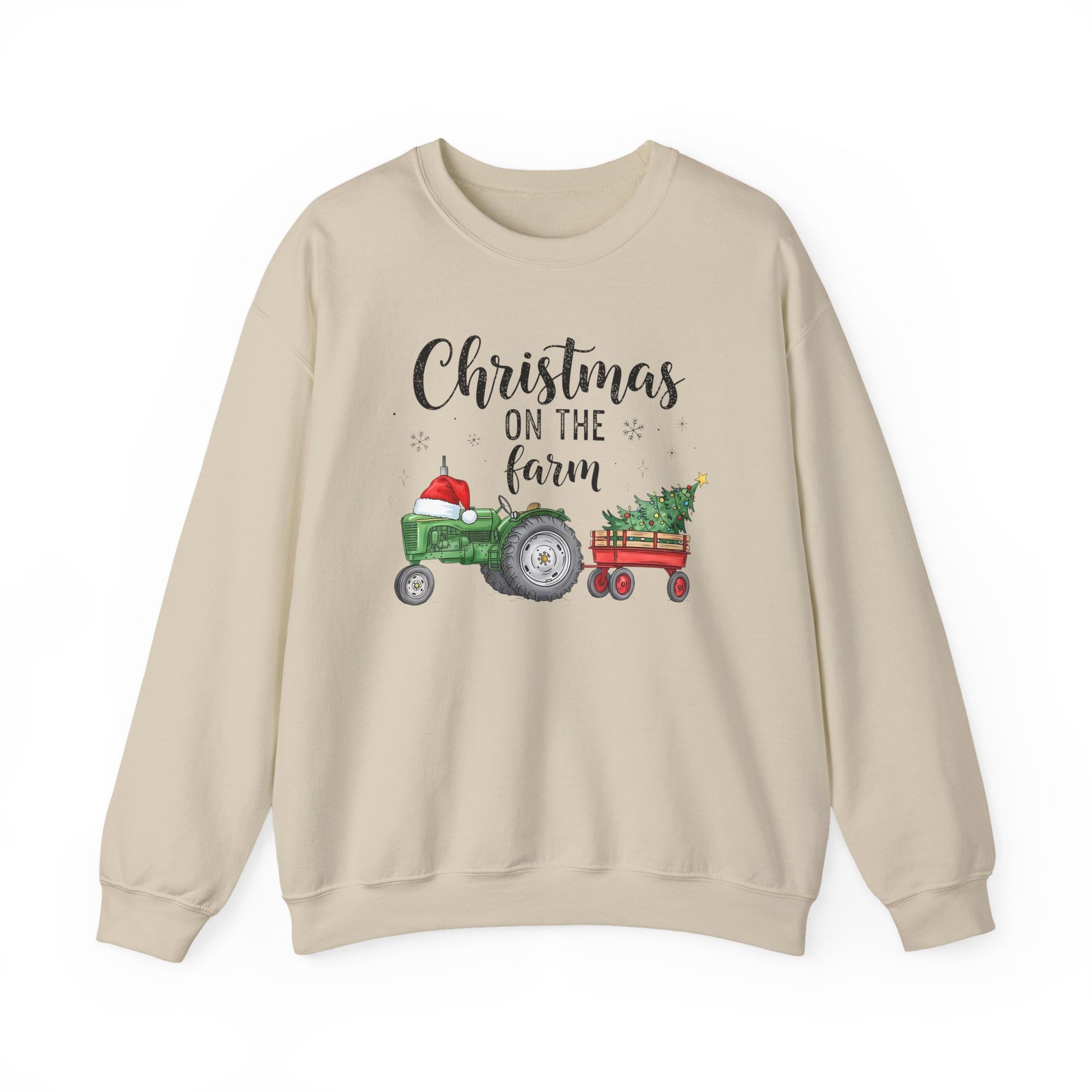 Christmas on the Farm Sweatshirt Christmas Crewneck Sweatshirt - Samberule